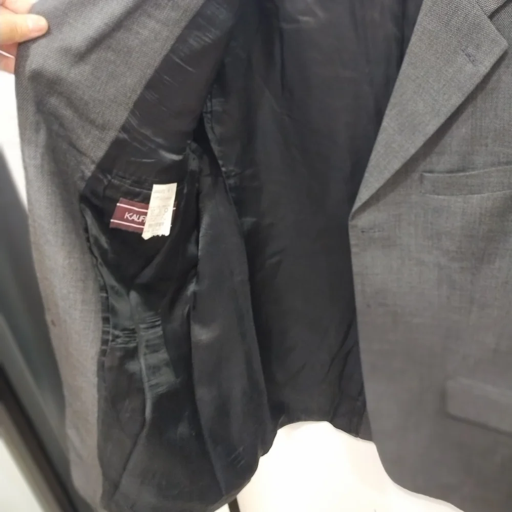 Chaps Ralph Lauren Men's Dark Gray Pinstripe Blazer - Classic Tailored Jacket